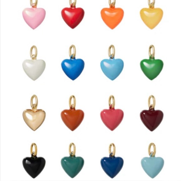 ROXANNE ASSOULIN The Mini Puffy Heart Charm in burgundy firm price - Picture 7 of 12